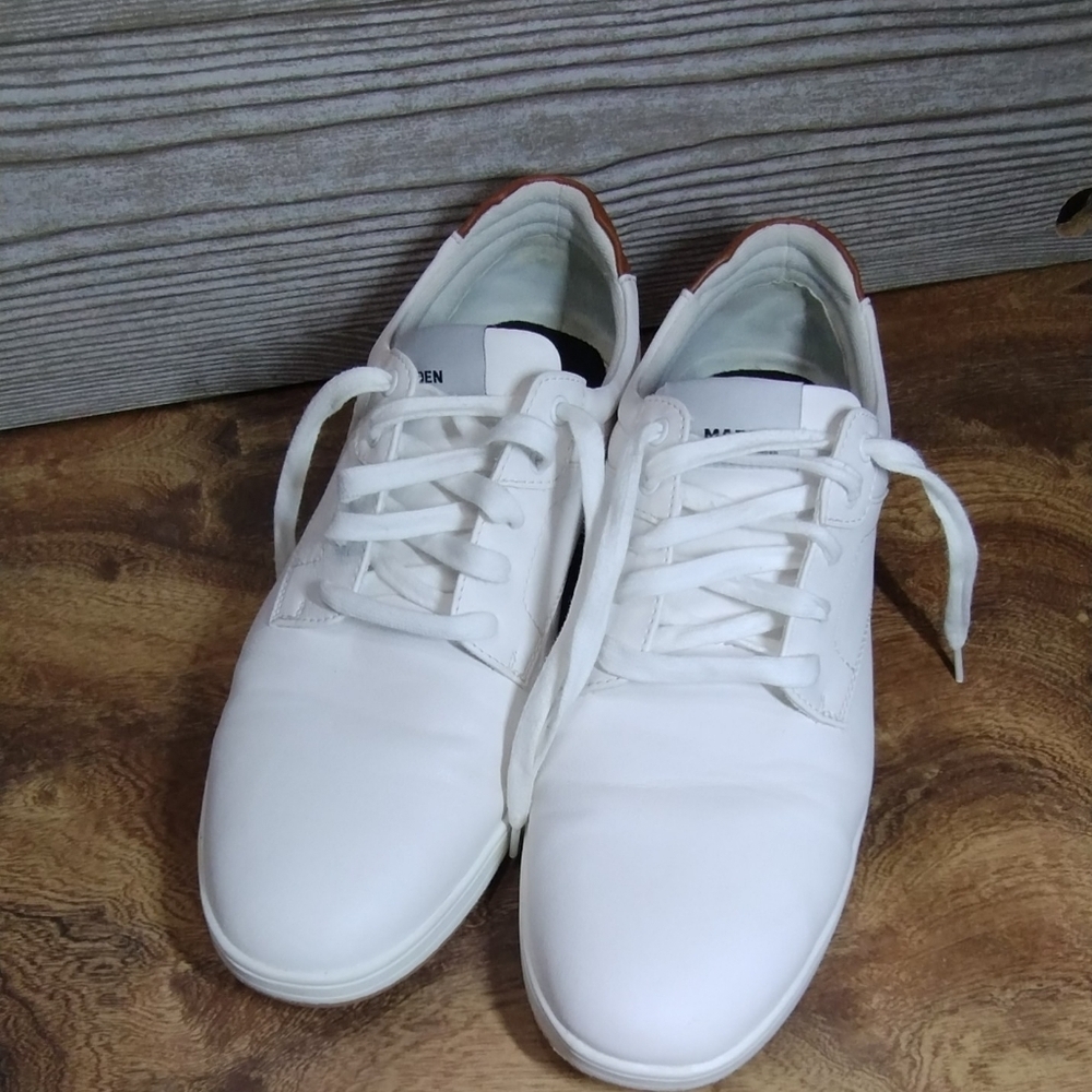 Madden Baxtail White Syntetic Round Toe Lace Up Oxford Men's Size (13)